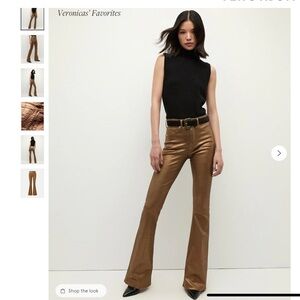 Veronica Beard Bronze Flare Jeans